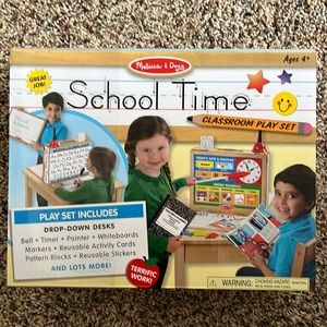 NEW Melissa And Doug School Time Classroom Play Set